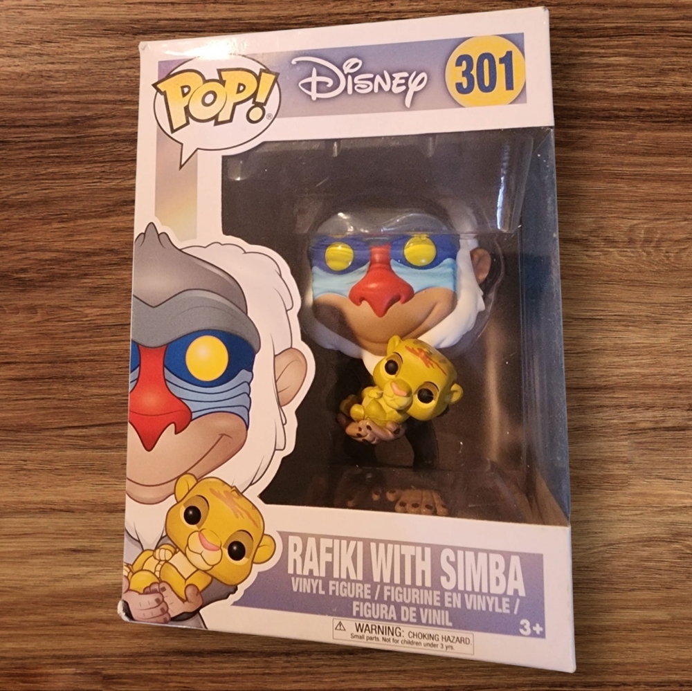 Funko Pop Rafiki With Simba From Disney's The Lion King #301  IOB